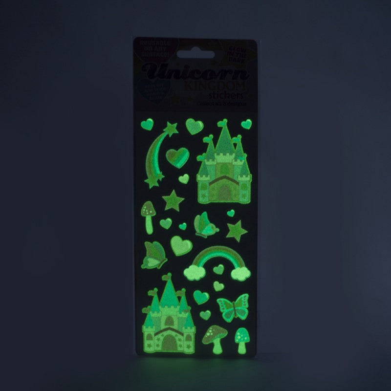 Glow-in-the-dark Unicorn Kingdom Stickers