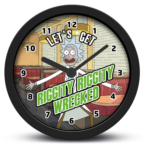 Rick and Morty - Wrecked Desk Clock