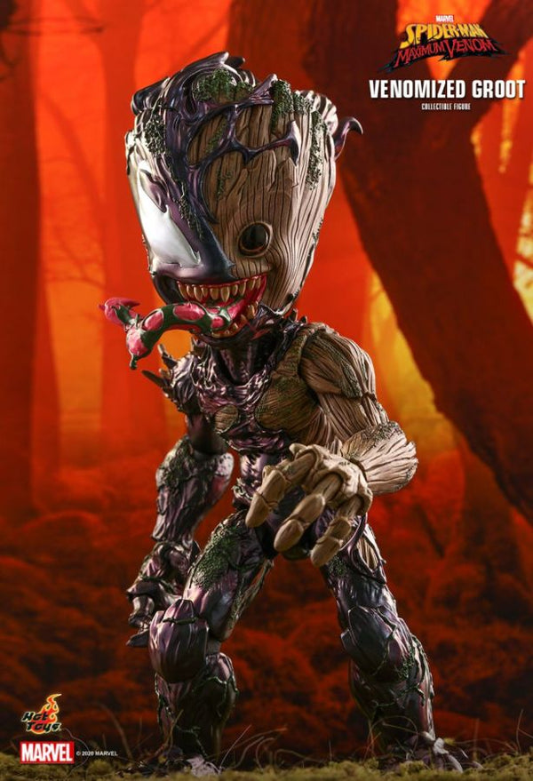 Venomized Groot フィギュア Hot Toys Spider-Man Maximum Venom Venomized Groot Figure | Amazon
