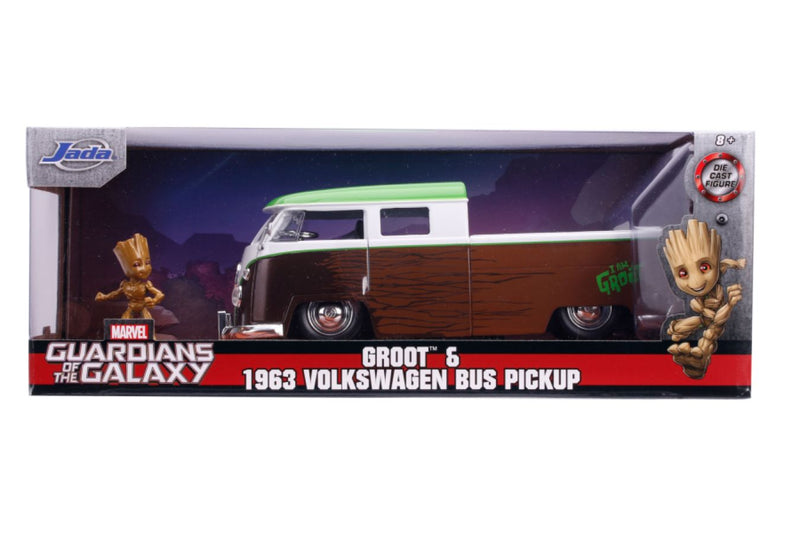 Marvel Comics - 1963 Volkswagon Bus with Groot 1:24 Scale Hollywood Ride