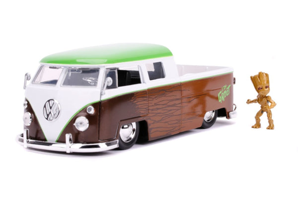 Marvel Comics - 1963 Volkswagon Bus with Groot 1:24 Scale Hollywood Ride