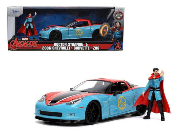 Avengers - Doctor Strange & 2006 Chevrolet Corvette Z06 1:24 Scale Hollywood Rides Diecast Vehicle