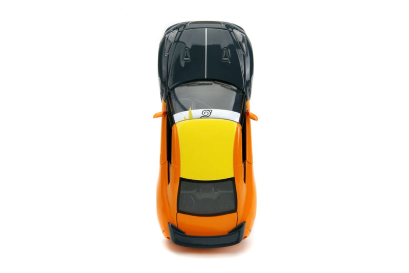 Naruto - Nissan GT-R R35 (2009) 1:24 Scale with Naruto Figure Hollywood Rides Diecast Vehicle