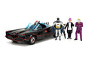 Batman (TV) - Classic Batmobile with 4 Figures 1:24 Scale Set