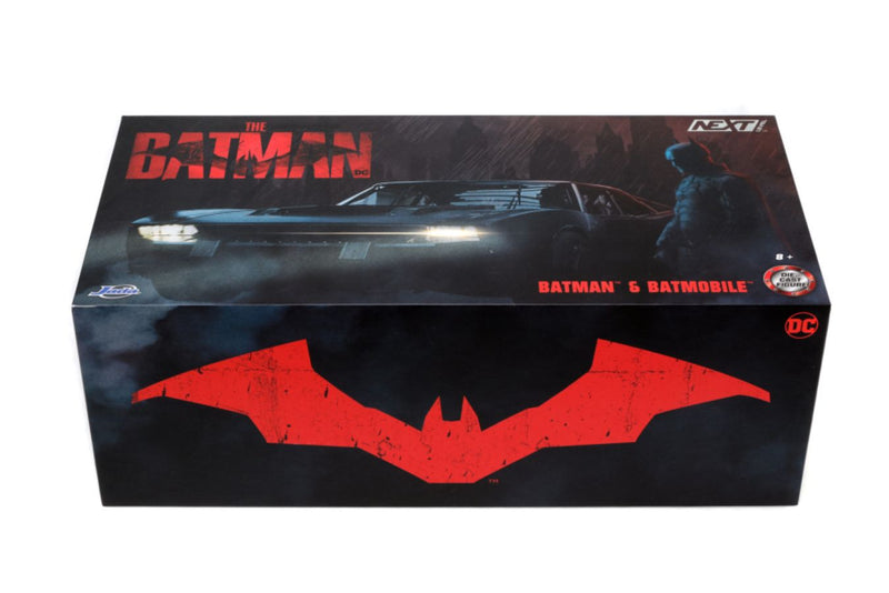 Batman: Dark Knight Trilogy - Batmobile with Batman (Black Camo) SDCC 2023 Exclusive 1:24 Scale