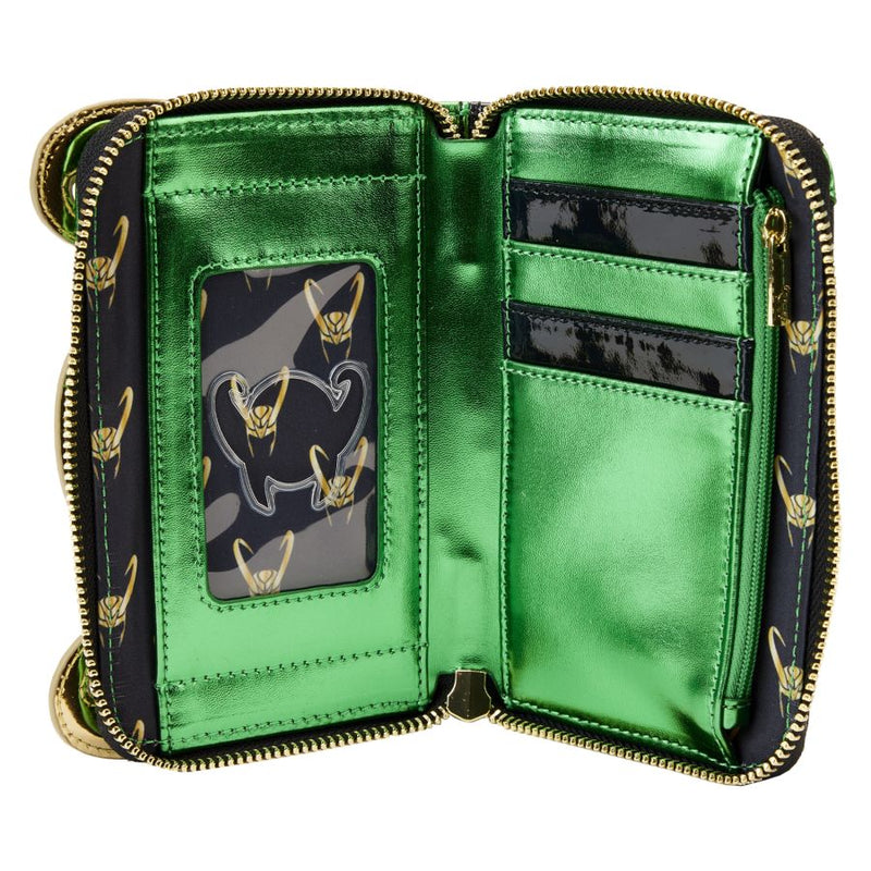 Marvel Comics - Loki Metallic Zip Around Wallet Purse