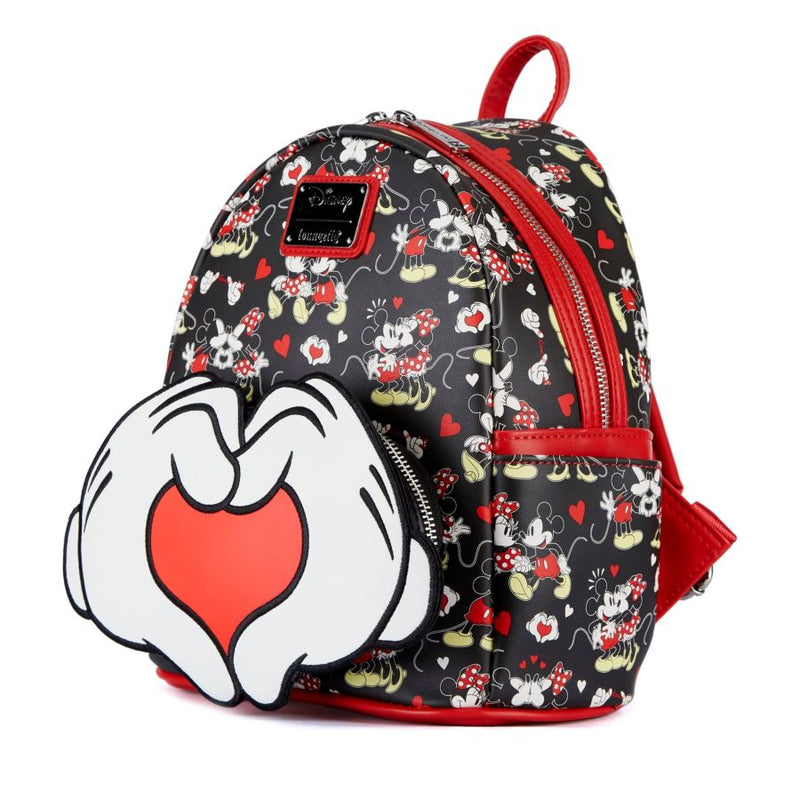 Disney - Mickey and Minnie Heart Hands Mini Backpack