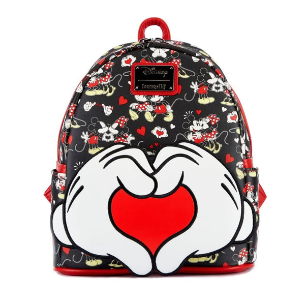 Disney - Mickey and Minnie Heart Hands Mini Backpack