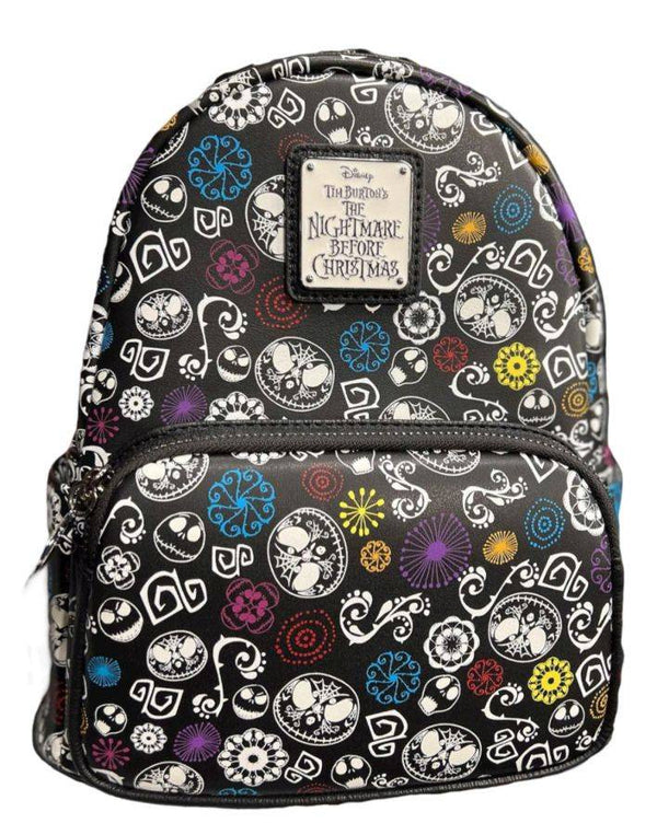 The Nightmare Before Christmas - Sugar Skull Art Print Glow Mini Backpack