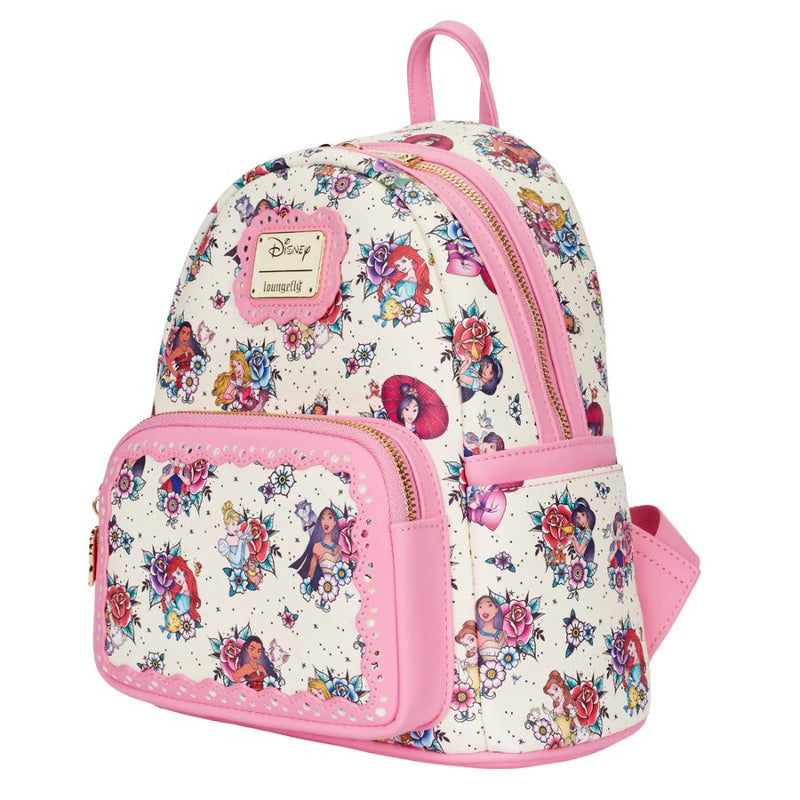 Disney - Princess Floral Tattoo Mini Backpack