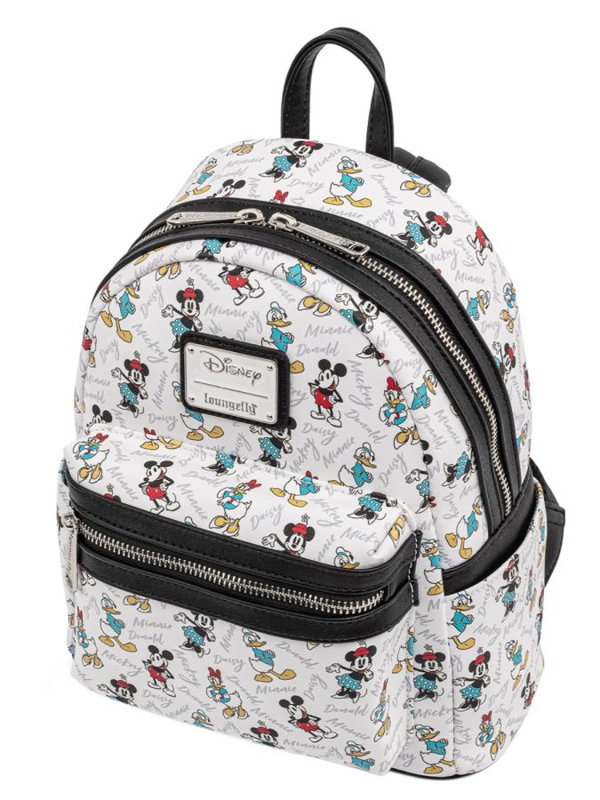 Disney - Friends Print Black Trim Mini Backpack [RS]