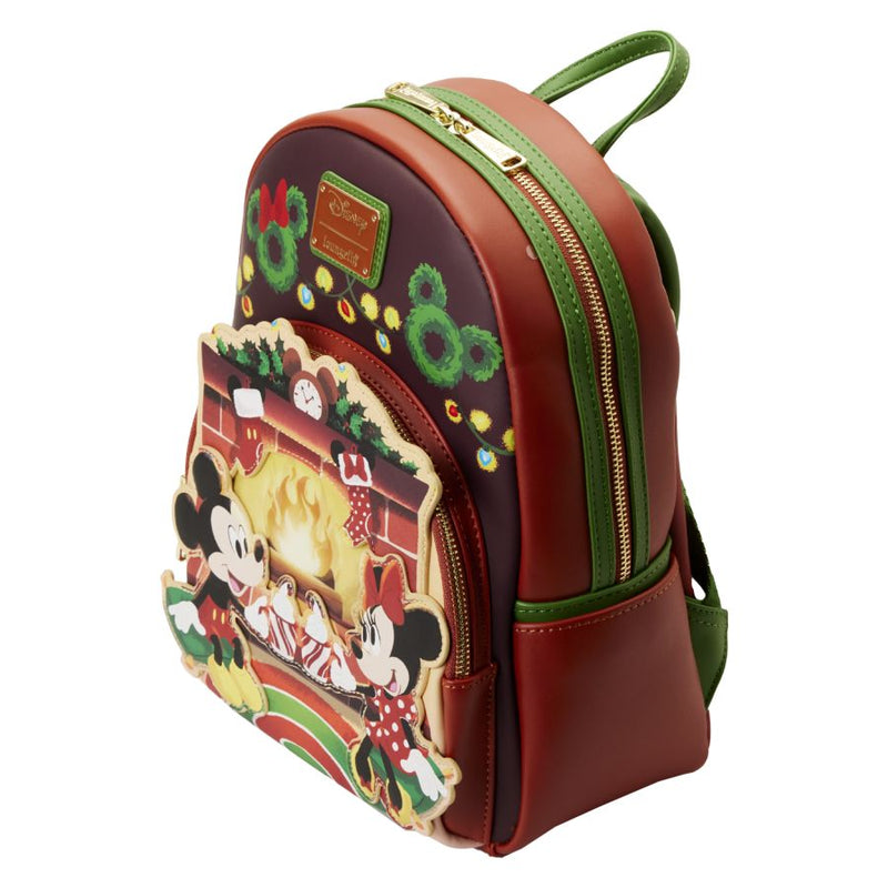 Disney - Mickey & Minnie Hot Cocoa Fireplace Light Up Mini Backpack