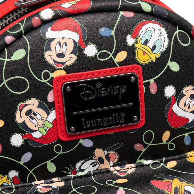 Disney - Santa Mickey & Friends Christmas Lights Mini Backpack