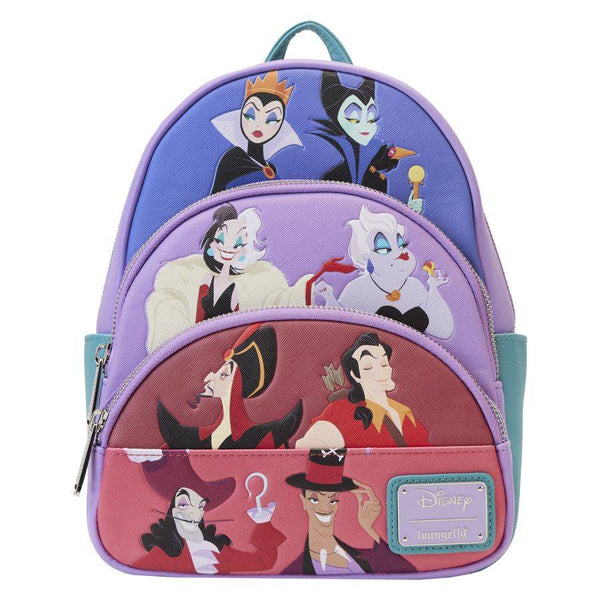 Disney Villains - Colour Block Triple Pocket Mini Backpack