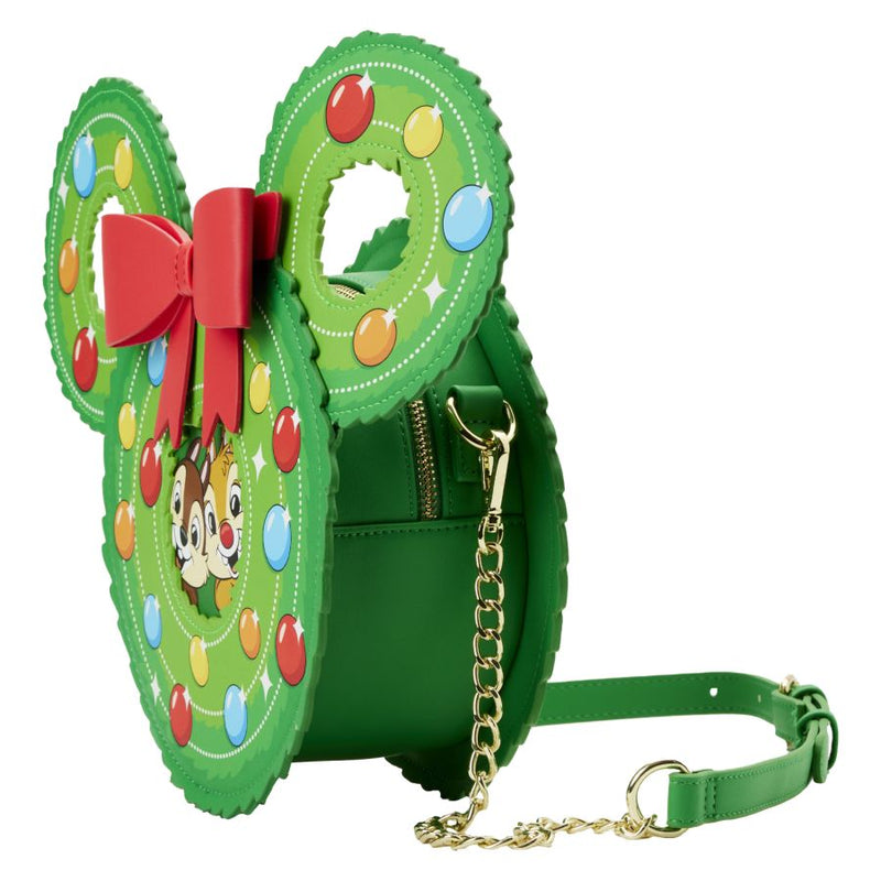 Disney - Chip & Dale Figural Wreath Crossbody Bag