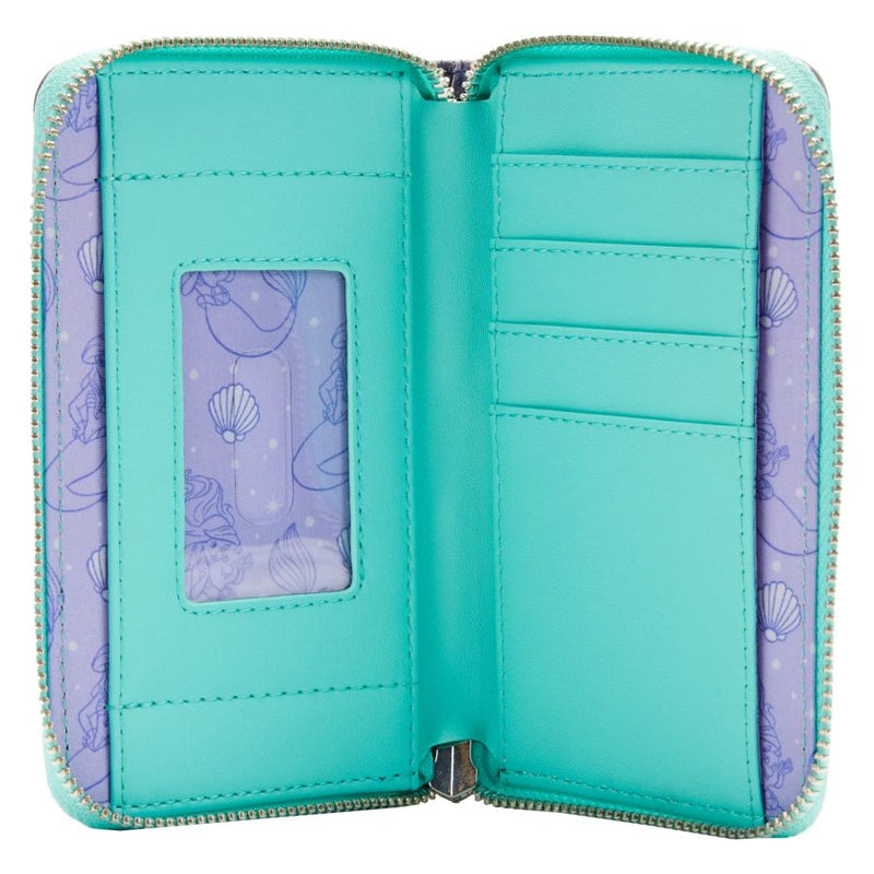 The Little Mermaid - Princess Scenes Zip Around Purse