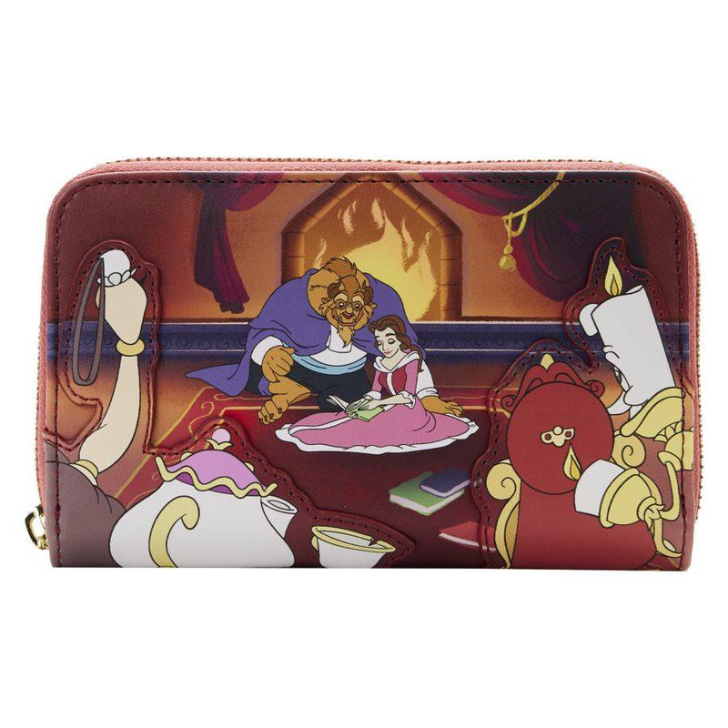 Beauty and the Beast - Fireplace Scene Zip Around Purse