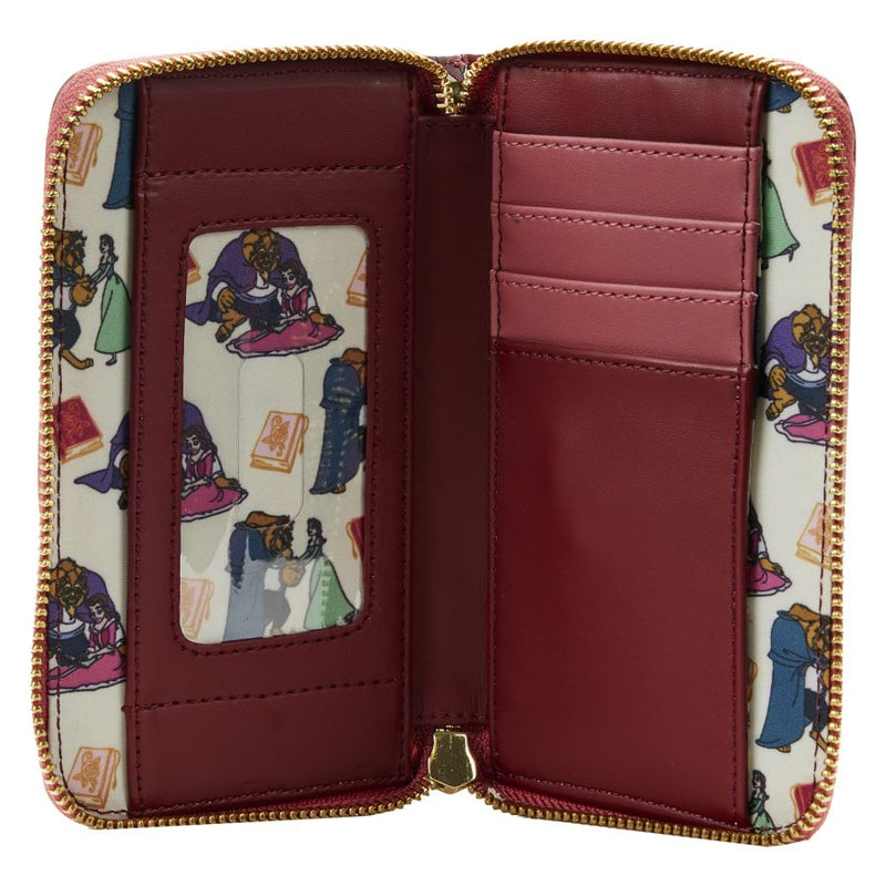 Beauty and the Beast - Fireplace Scene Zip Around Purse