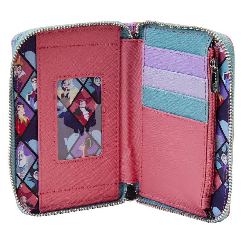 Disney Villains - Colour Block Zip Around Purse
