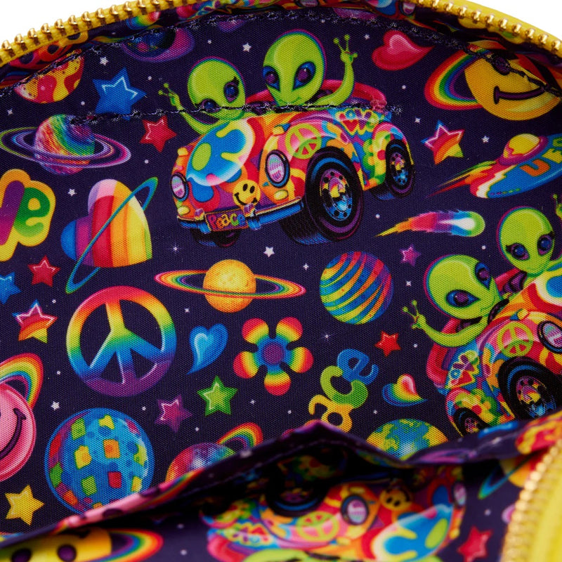 Lisa Frank - Yellow Rainbow Ring Saturn Crossbody Bag