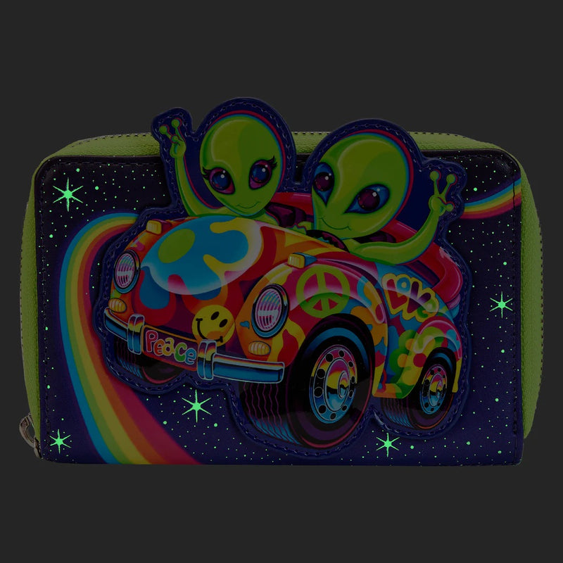 Lisa Frank - Cosmic Alien Ride Zip Around Wallet Purse