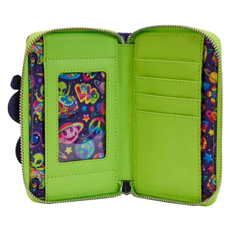 Lisa Frank - Cosmic Alien Ride Zip Around Wallet Purse