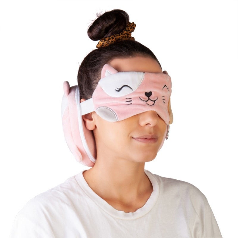 Smoosho's Pals Travel Cat Mask & Pillow