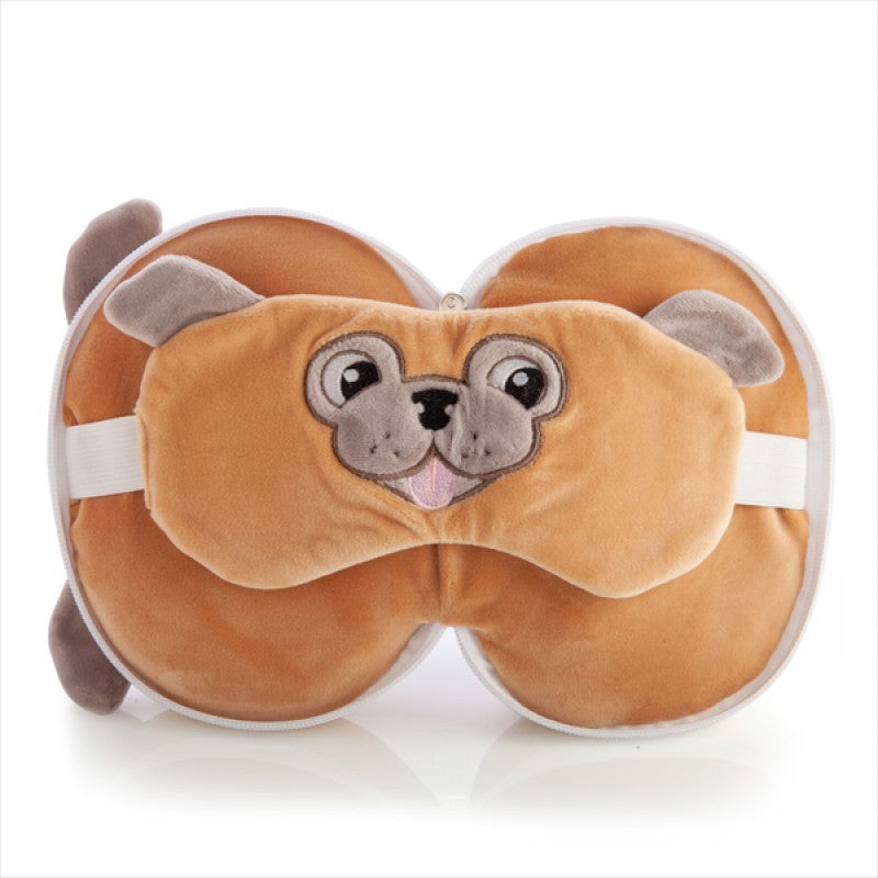 Smoosho's Pals Travel Pug Mask & Pillow