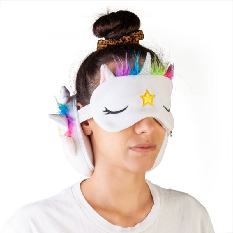 Smoosho's Pals Travel Unicorn Mask & Pillow