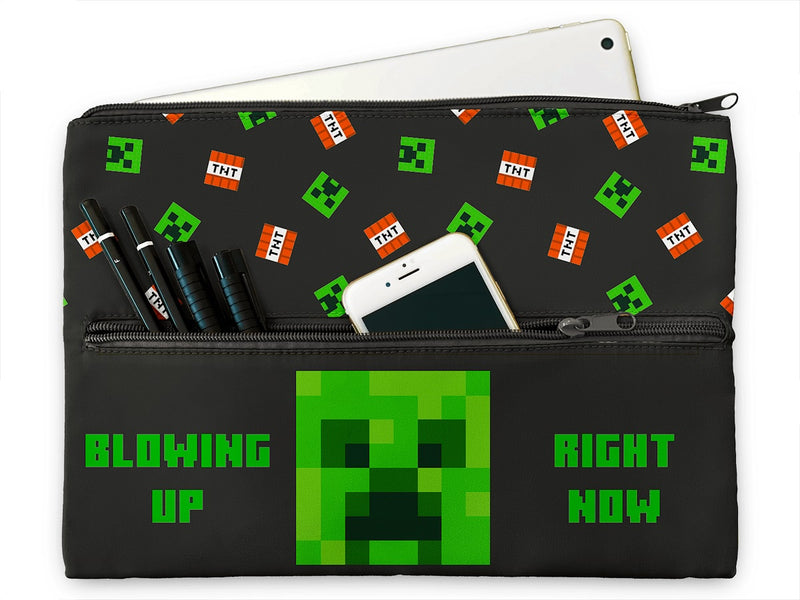 Minecraft - Blowing Up Jumbo iPad Pencil Case