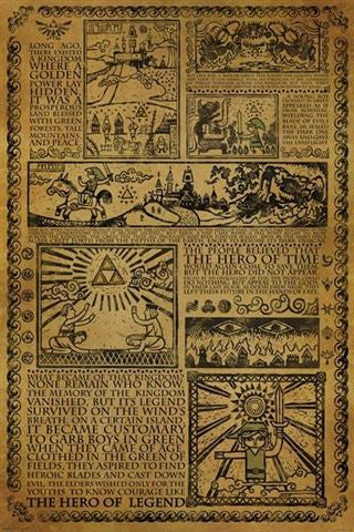 The Legend Of Zelda - Poster - Story Of The Hero