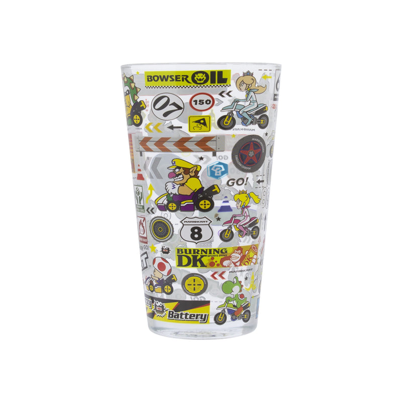 Super Mario - Mario Kart Stickerbomb Glass