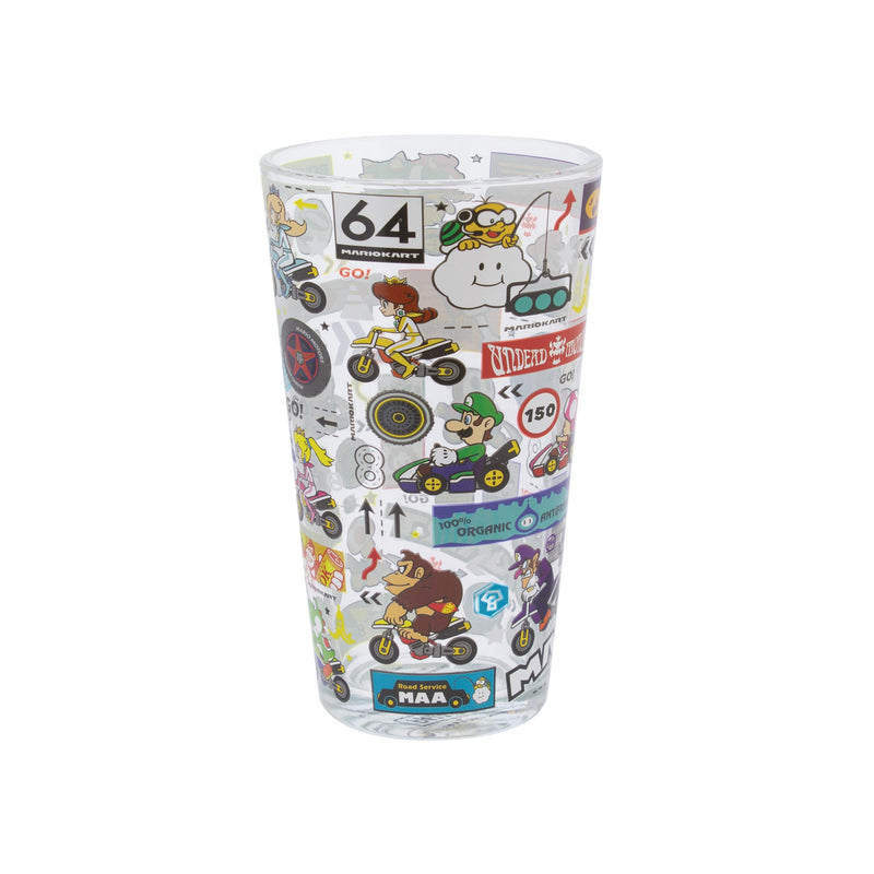 Super Mario - Mario Kart Stickerbomb Glass