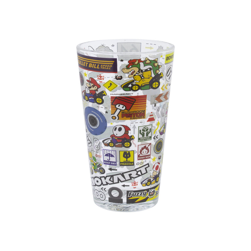 Super Mario - Mario Kart Stickerbomb Glass