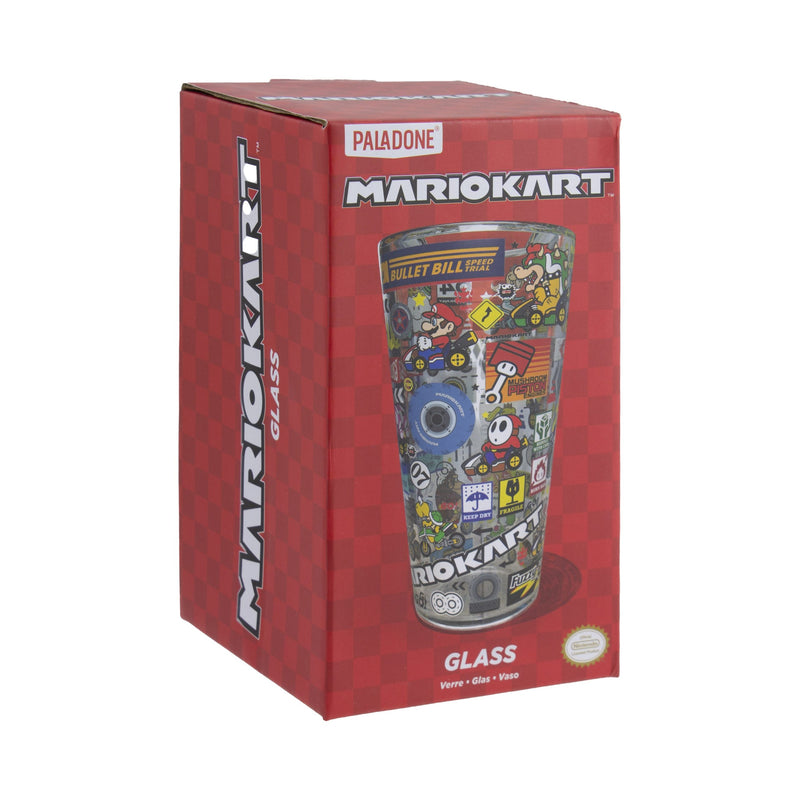 Super Mario - Mario Kart Stickerbomb Glass