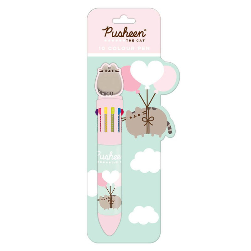 Simply Pusheen 10 Colour Pen With Topper