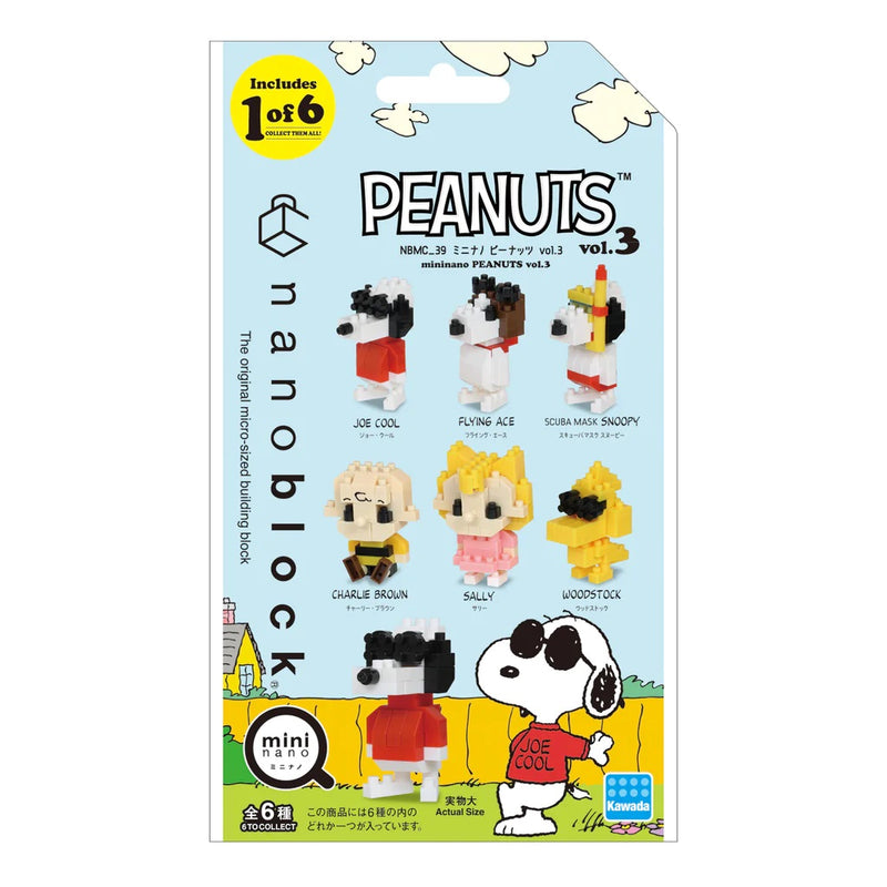 Peanuts Vol. 3 Assorted Blind Box CDU Mininano Nanoblock