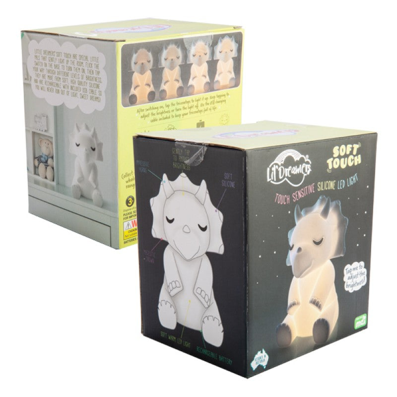 Lil Dreamers Triceratops Soft Touch LED Light