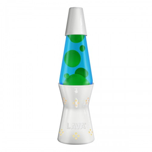 Schylling – 11.5″ Lava Candle Lamp Gloss – White (Yellow & Blue)