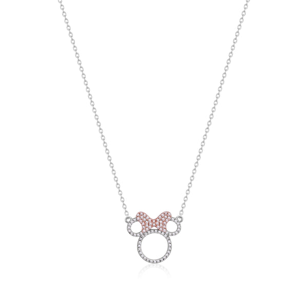 Disney - Minnie Mouse Crystal Outline Necklace