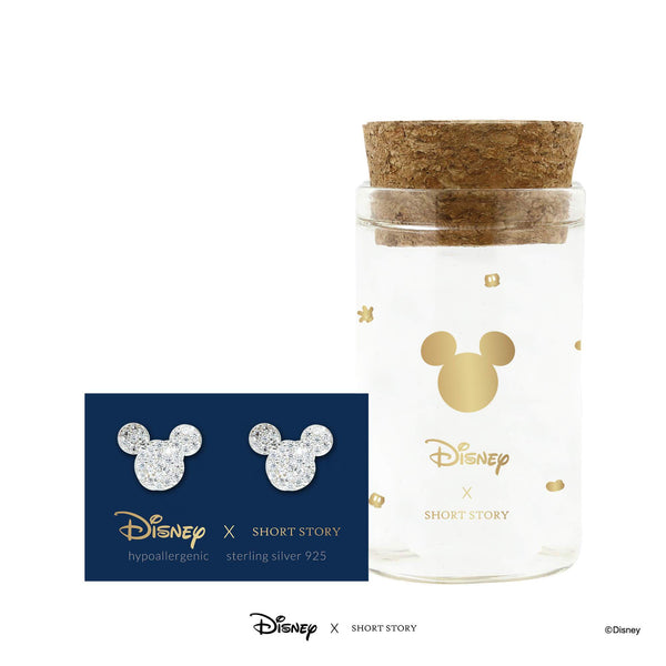Disney - Diamante Mickey Ears Earrings (Silver)