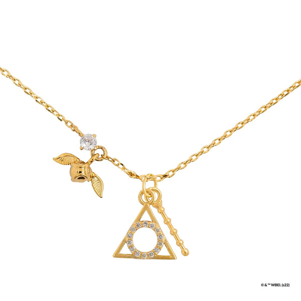 Harry Potter - Deathly Hallows Necklace (Gold)