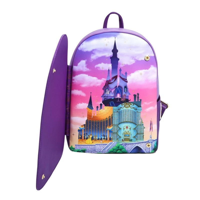 Beauty and the Beast - Castle Snap Flap Mini Backpack