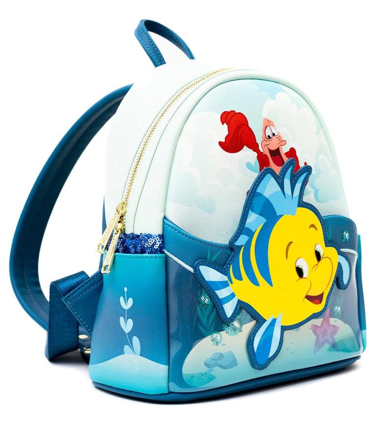 The Little Mermaid - Flounder and Sebastian Backpack
