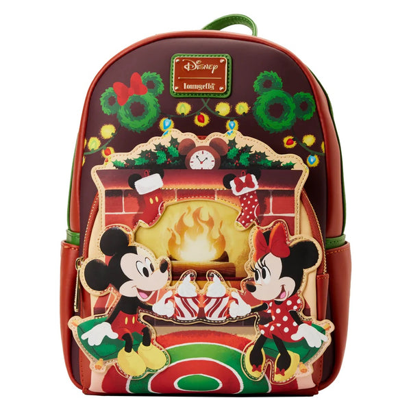 Disney - Mickey & Minnie Hot Cocoa Fireplace Light Up Mini Backpack