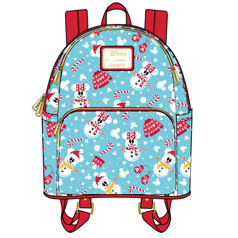 Mickey Mouse - Snowman Mini Backpack & Headband Set