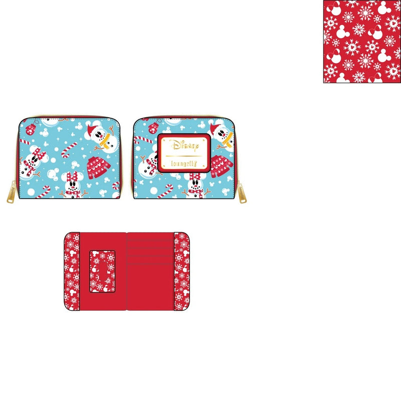 Mickey Mouse - Snowman Zip Purse