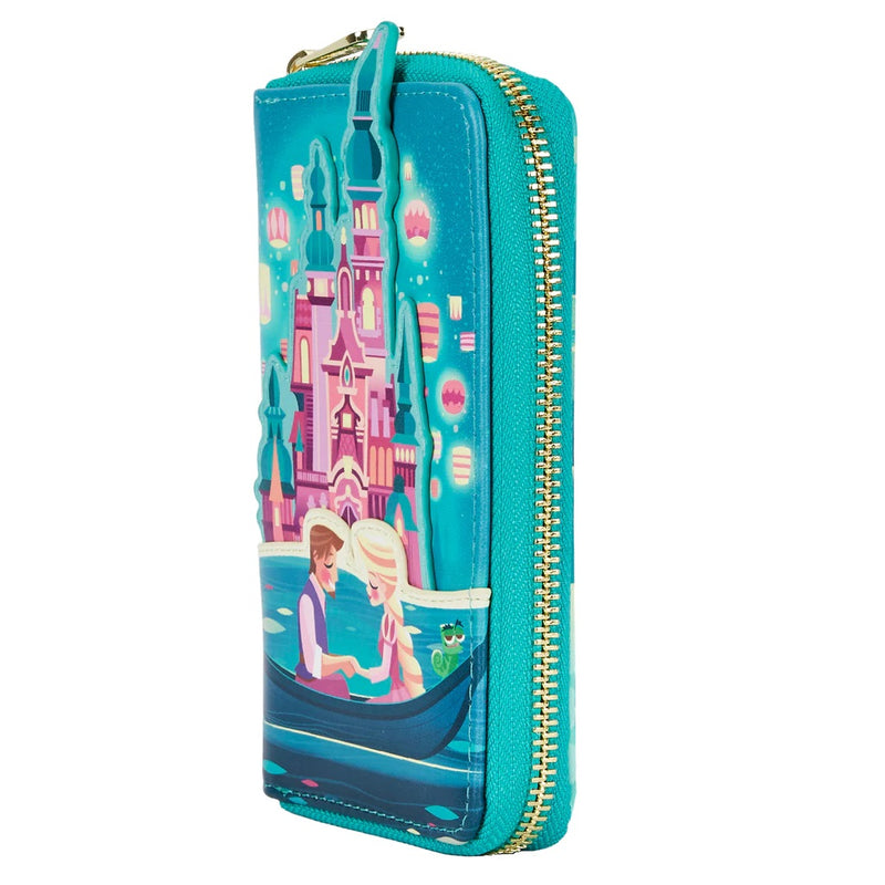 Tangled - Rapunzel Castle Glow in the Dark Zip Around Purse