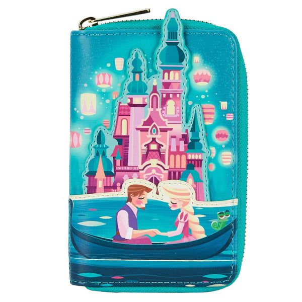 Tangled - Rapunzel Castle Glow in the Dark Zip Around Purse