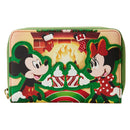 Disney - Mickey & Minnie Hot Cocoa Fireplace Zip Around Purse